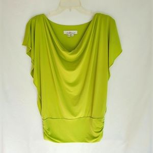 Kelly & Diane Chartreuse Top, Size Small